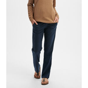 MEC Womens Sano Pants Navy Blue Hemp Blend Drawstring Casual Pockets Sz. 4